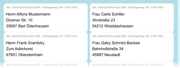 Heyer's Etiketten-Studio - Seriendruck